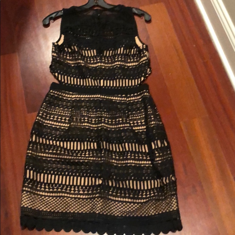 Chelsea28 black lace cutout mini dress- medium - Picture 6 of 6